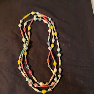 Ugandan Handmade Beaded Long Necklace